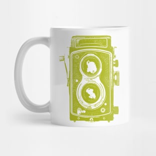 Vintage Old Style Camera Vector Illustration Mug